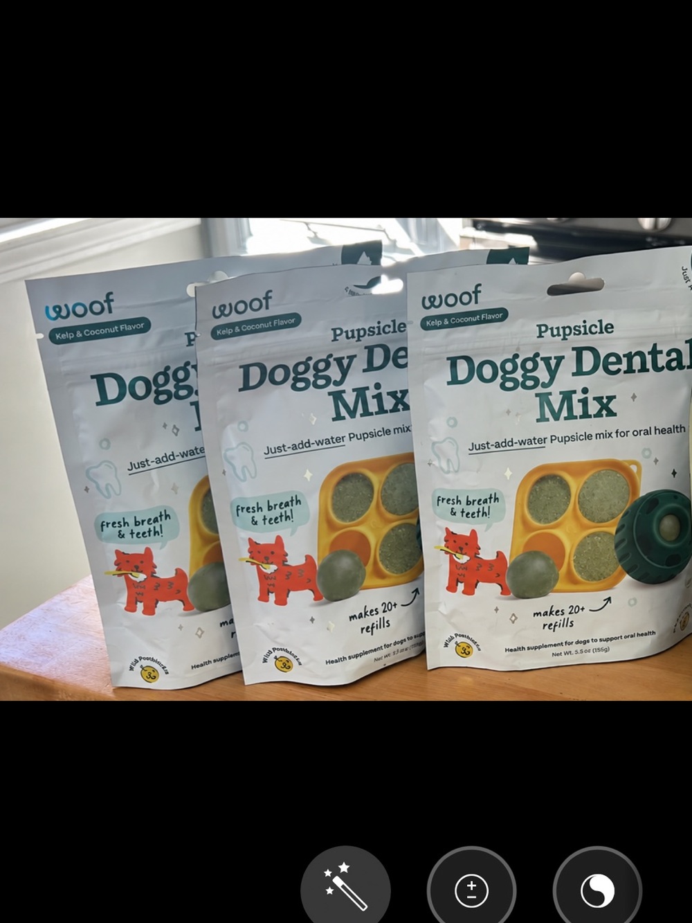 woof Doggy Dental Mix Pupsicle - Green Fresh-Breath Formula